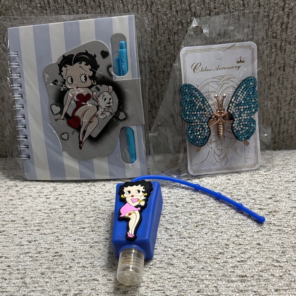Betty Boop Notebook and Hand Sanitizer Set